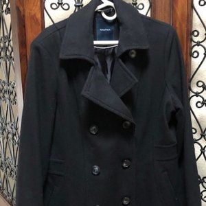 Womens Nautica Black Peacoat Size XL